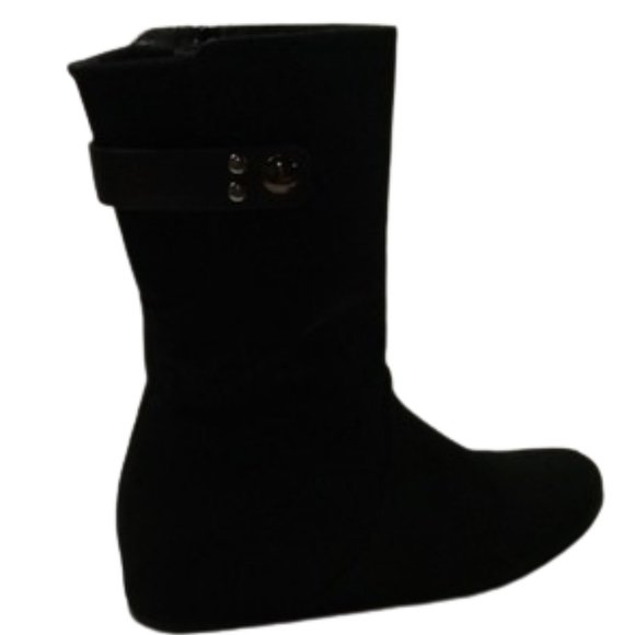 Stuart Weitzman "Downpour" Black Gore-Tex Wedge Boots - Size 9M Waterproof - Picture 4 of 16